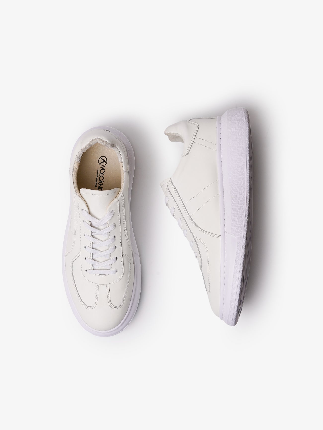 Sneakers Rétro Blanc Cassé