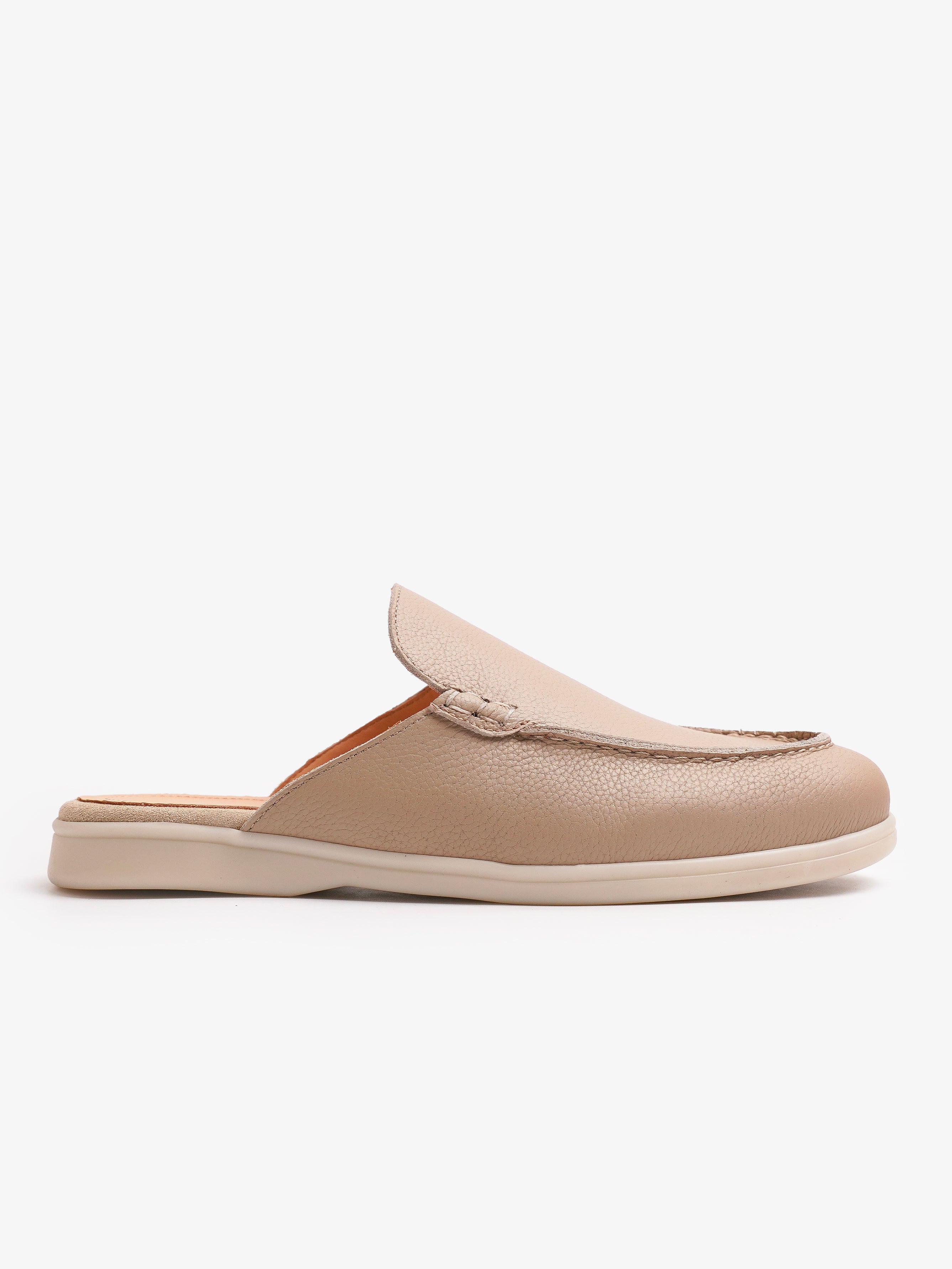 Babouche Walk Cuir Beige