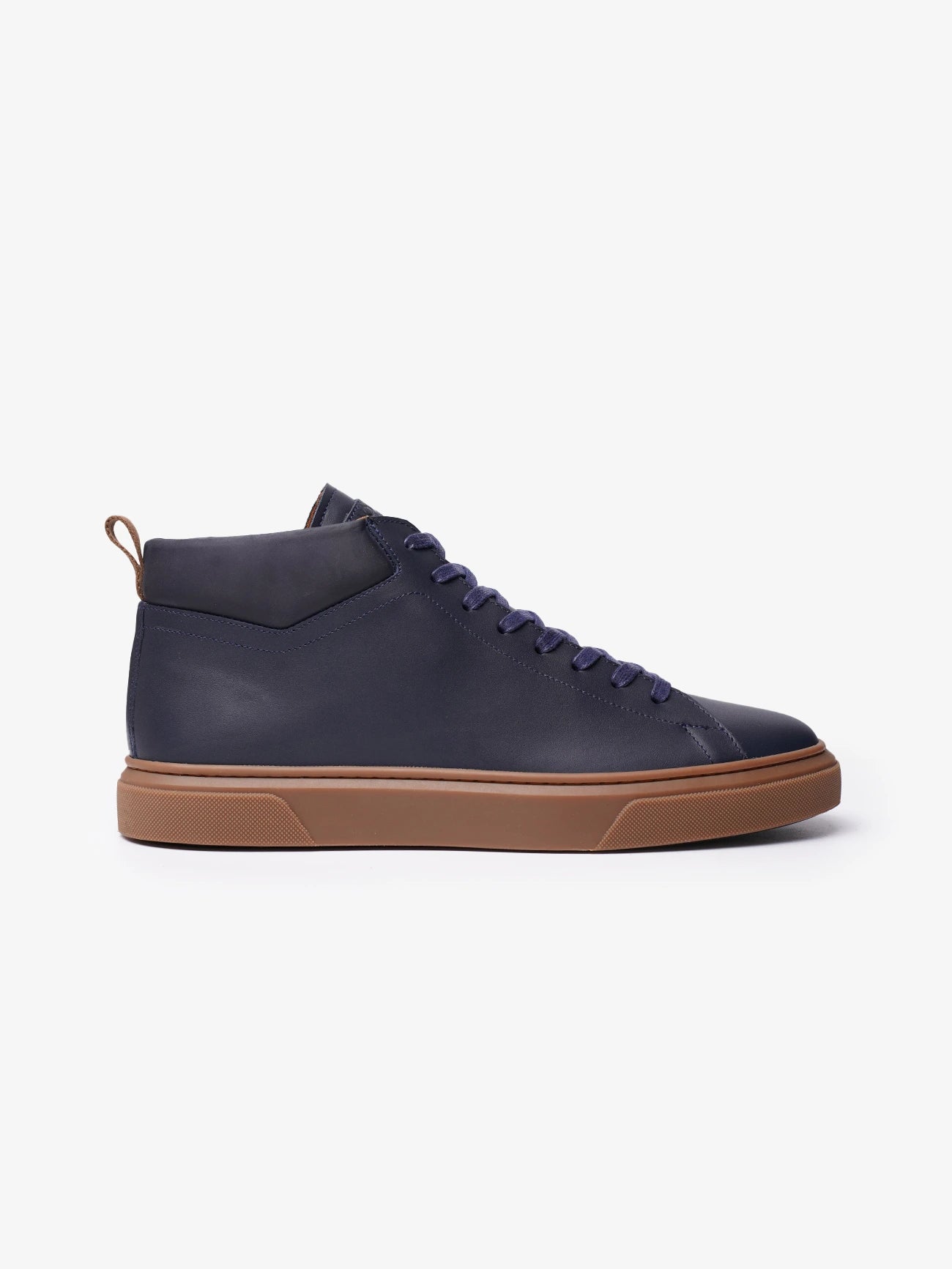 Leather Mid – Bleu