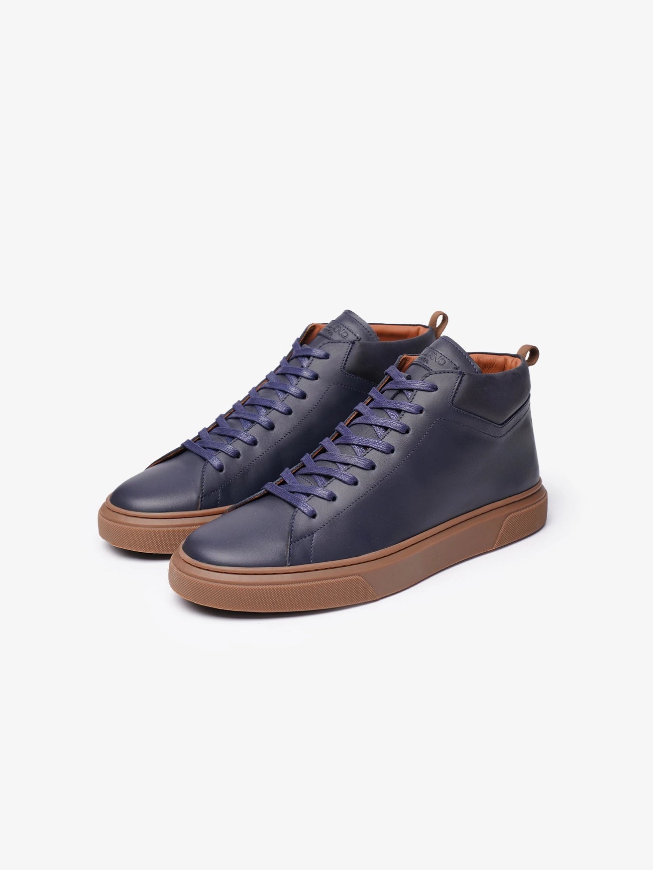 Leather Mid – Bleu
