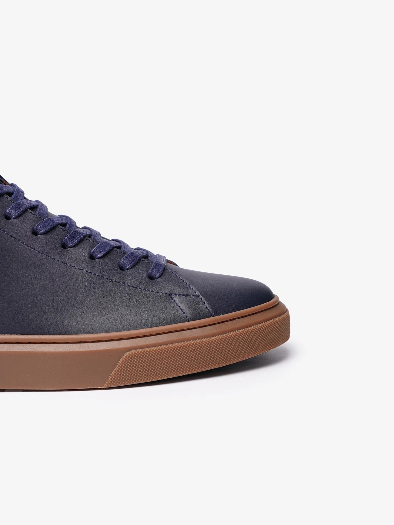 Leather Mid – Bleu
