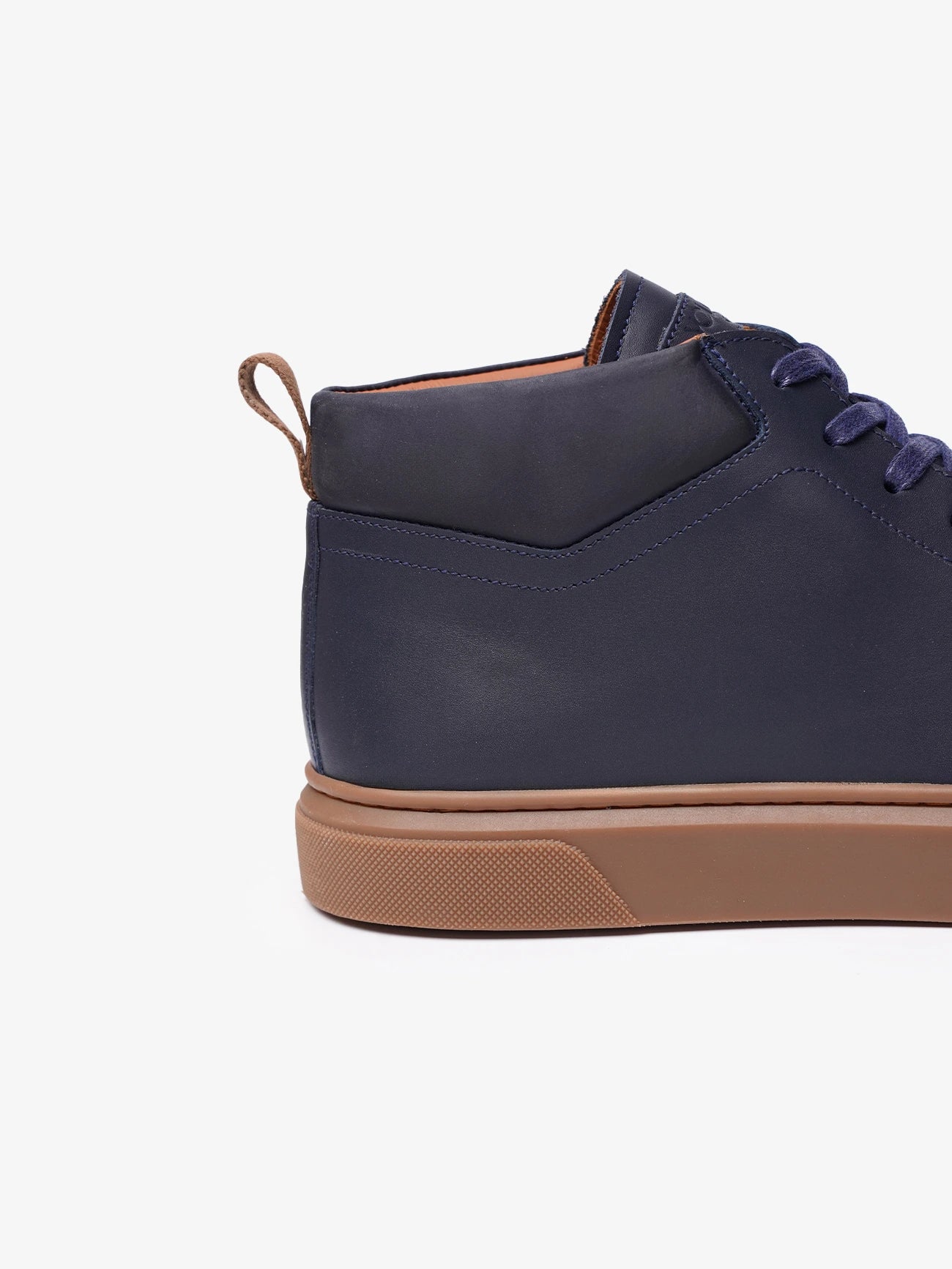 Leather Mid – Bleu