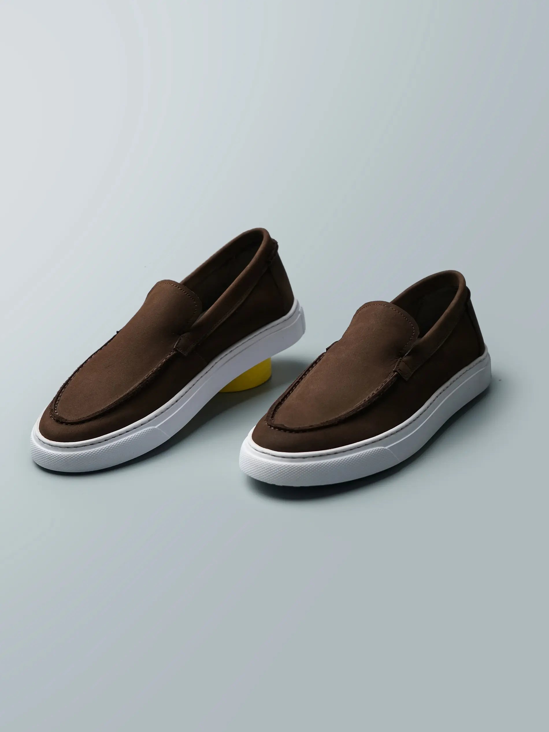 Riviera en Nubuck Marron Chocolat