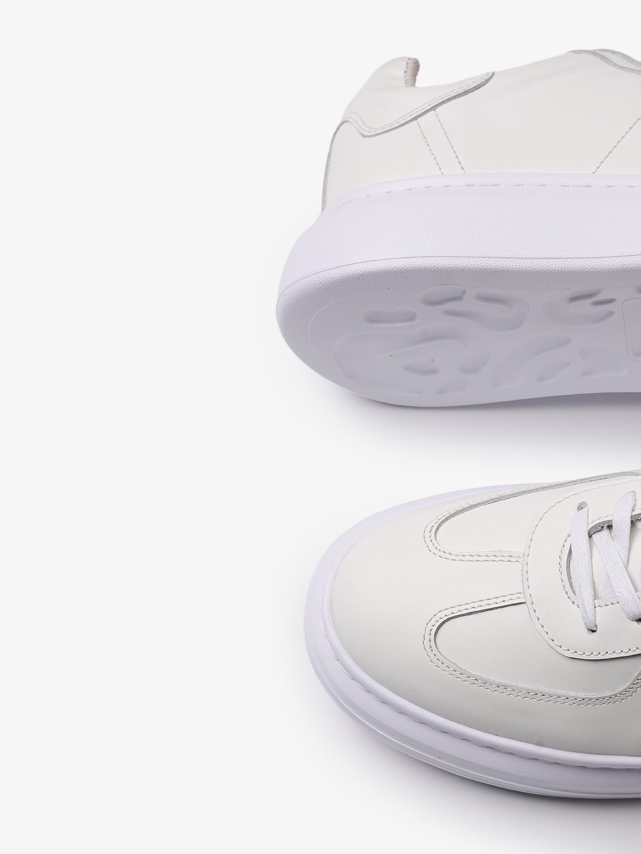 Sneakers Rétro Blanc Cassé