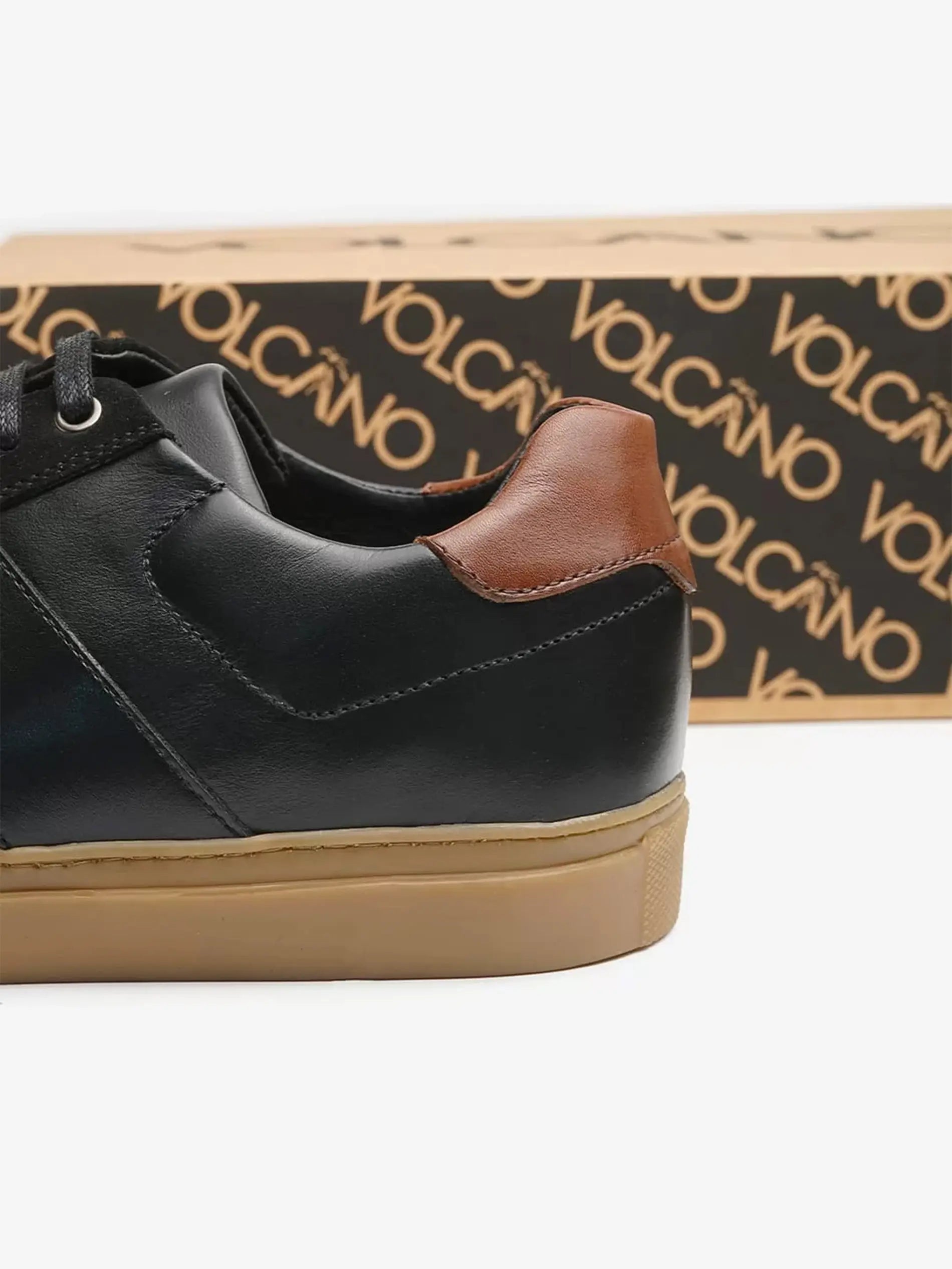 Tennis Tommy en Cuir Noir