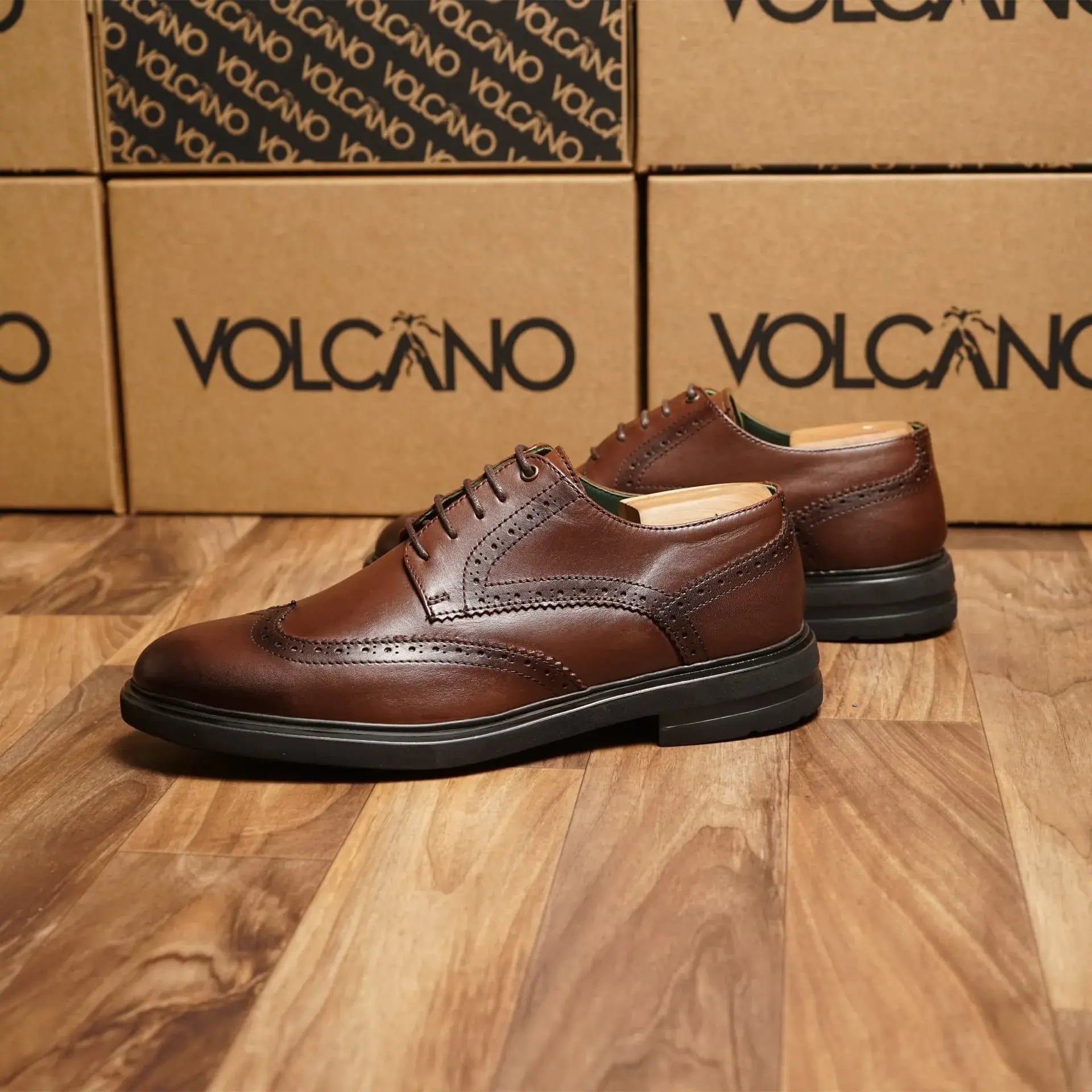 Ref:20 CHAUSSURE EN CUIR Marron